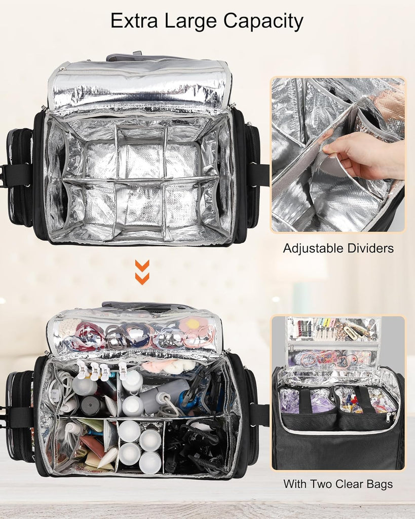 Rolling Makeup Train Case - Thumbnail 4