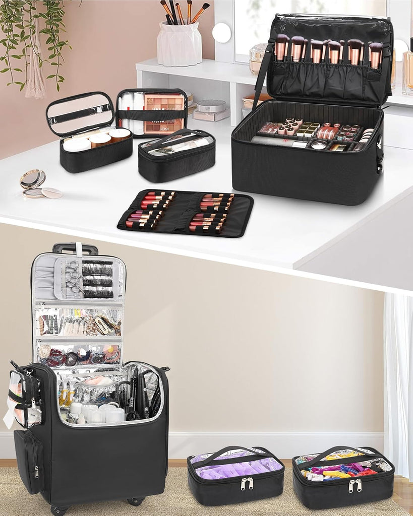 Relavel Makeup Train Case Travel Makeup Bag online