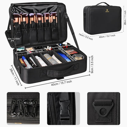 Black Large Makeup Case