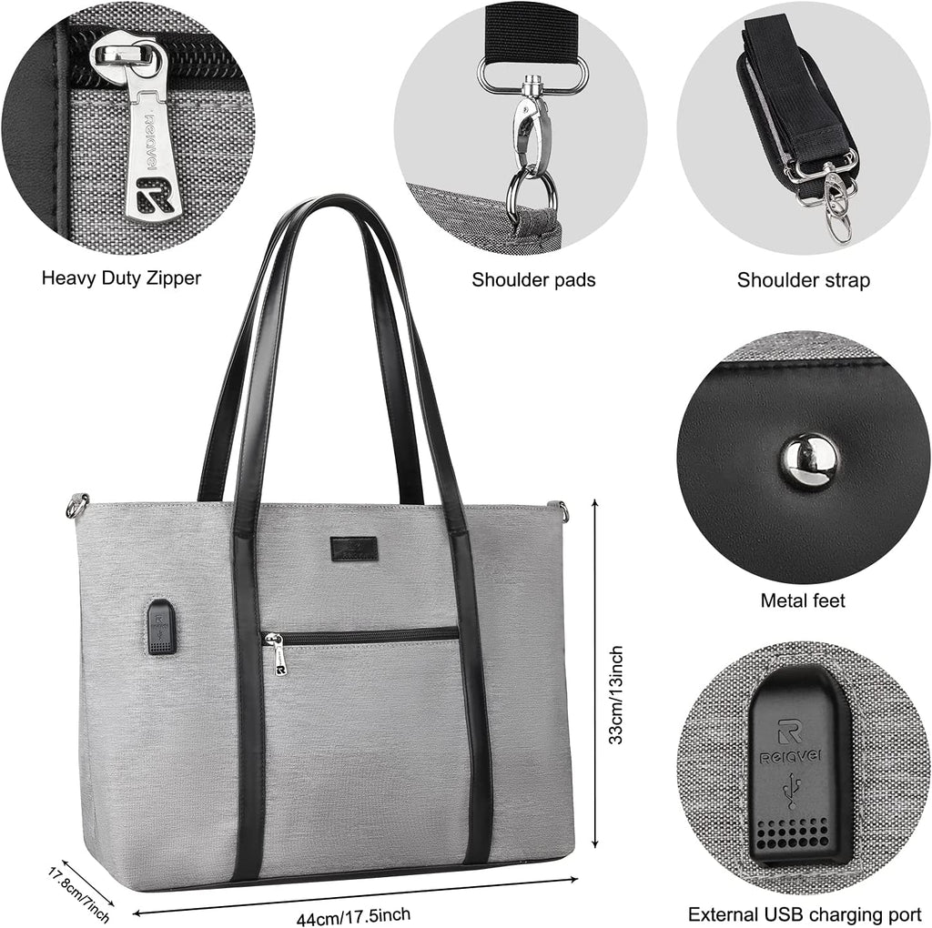 Tote Bags for Women,Ecosusi 3 Divided Compartments Women Briefcase Large  Work Office Bag for Teacher Student Lightweight Laptop Purse with Trolley  Sleeve,Fit up - China Handbag and Lady Handbag price | Made-in-China.com