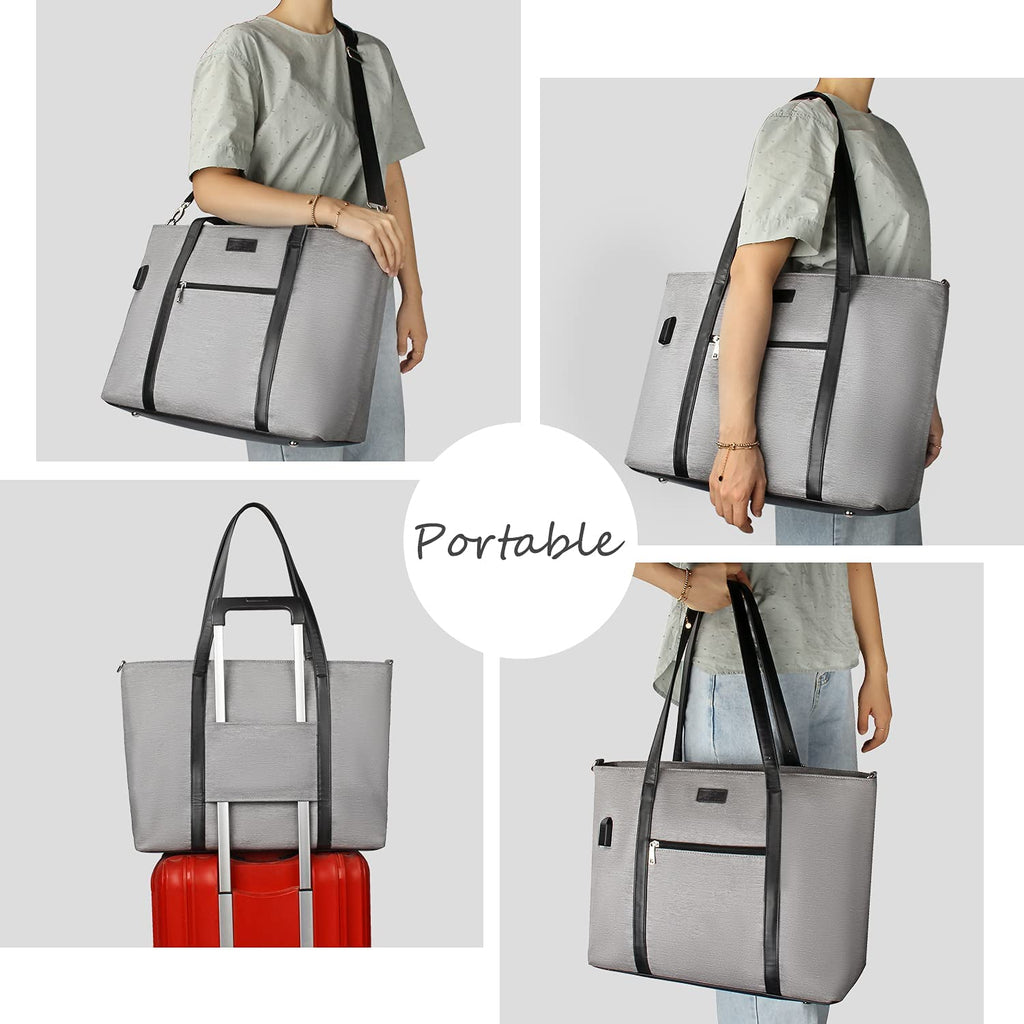 Bags, New Laptop Tote Bag Usb Teacher Bag Large Work Bag Purse Fits 17  Laptop