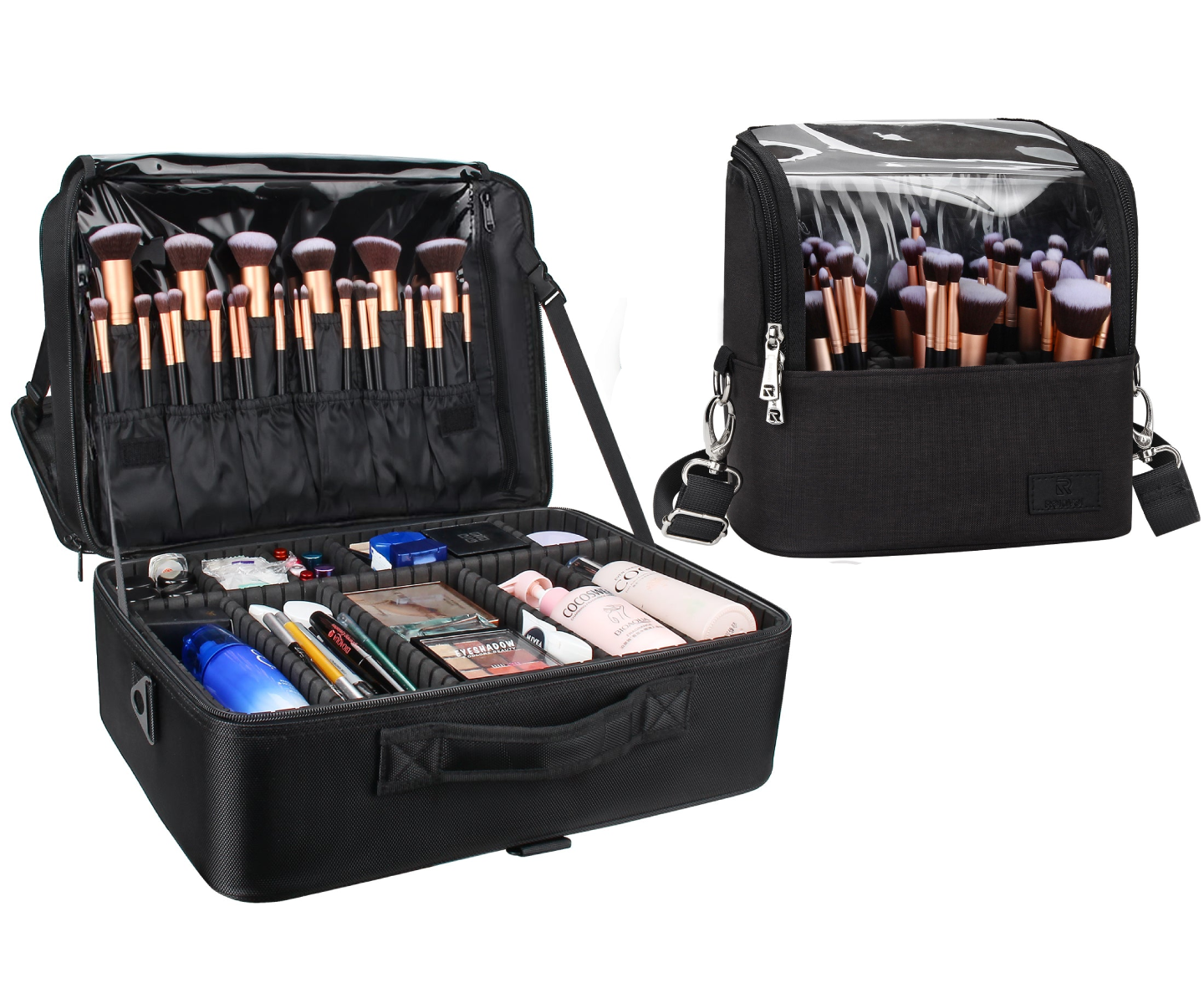 Black Extra Large Makeup Case – Relavel