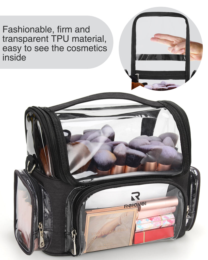 New Clear Separator Makeup Bag For Makeup Artists – Relavel