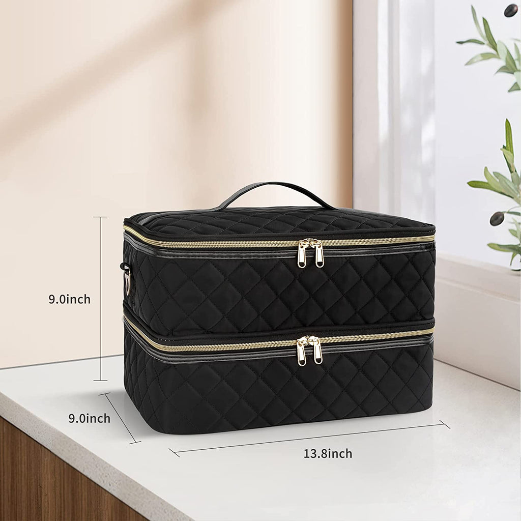ellis james designs large travel makeup bag Manicure Set Makeup Case – Relavel