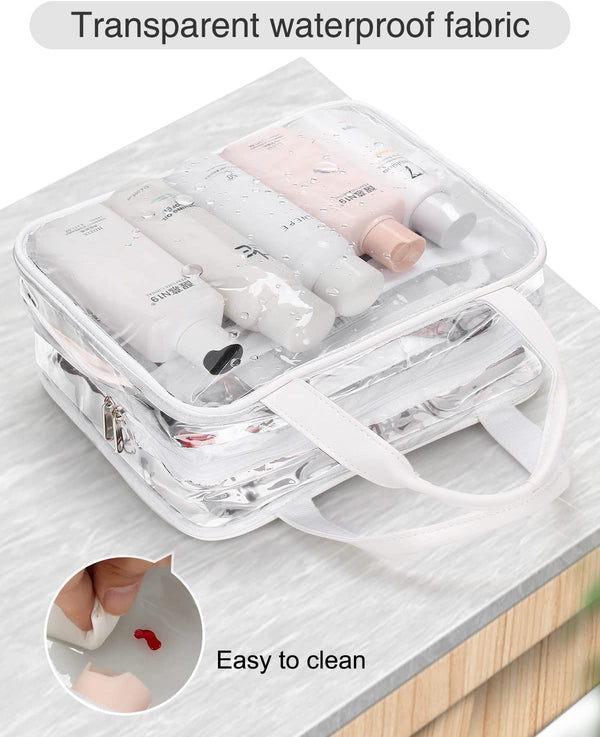 Clear Travel Toiletry Bag with Detachable TSA Approved Relavel