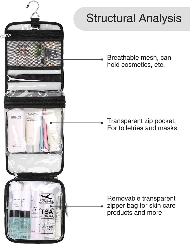 Unisex Toiletry Travel Kit, TSA Approved Personal Care Toiletries
