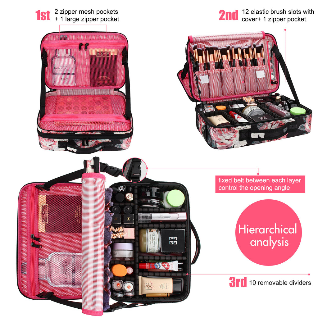 Relavel 12-pack Makeup Oeganizer Case Holder
