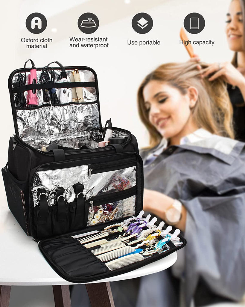 Salon Supply Co Hairdresser Bag for Travel - Hairdressing Tool Bag -  Travelling Hair Stylist Bag - Makeup Artist Bag - Hairdresser Travel Bag 