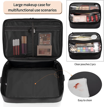 Available for sale in the United States only.Large Makeup Train Case with a Large Makeup Travel Bag for Hairstylist