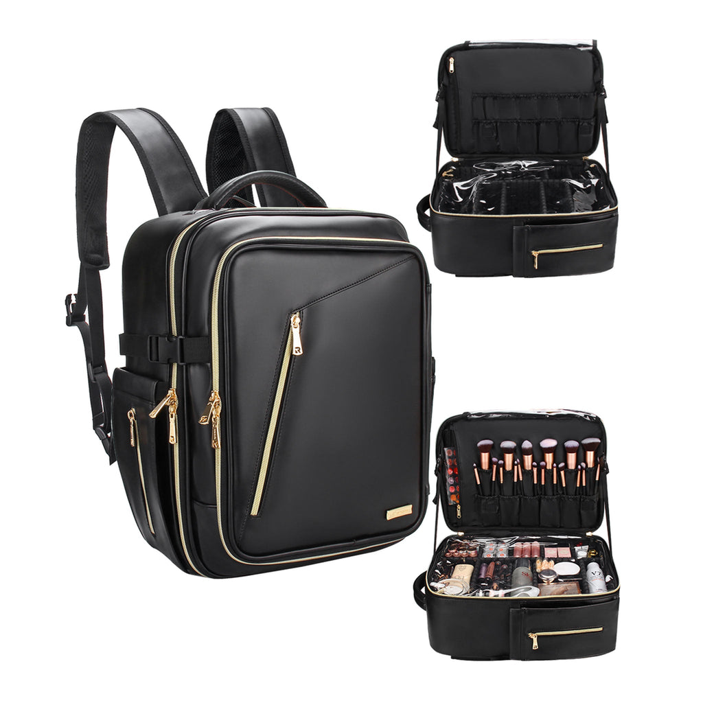 Professional Leather Makeup Bag For Makeup Artists  Or Hairdressers