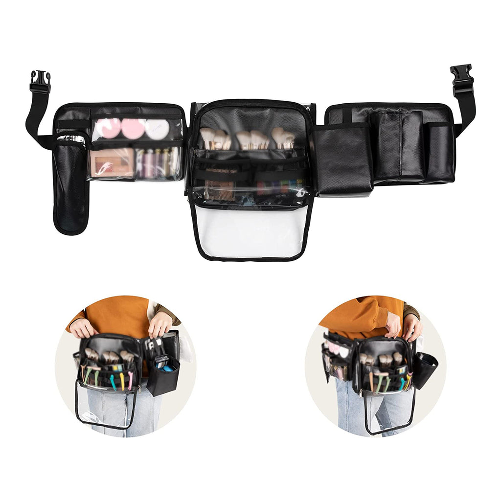 klistermærke Repræsentere Australien Professional Makeup Artist Belt Bag Travel Cosmetic Bag – Relavel