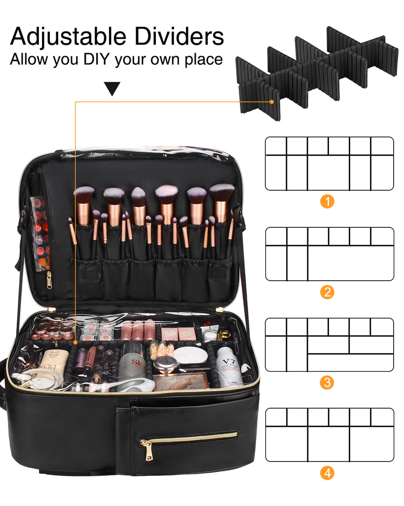 Relavel Makeup Bag with Light Up Mirror