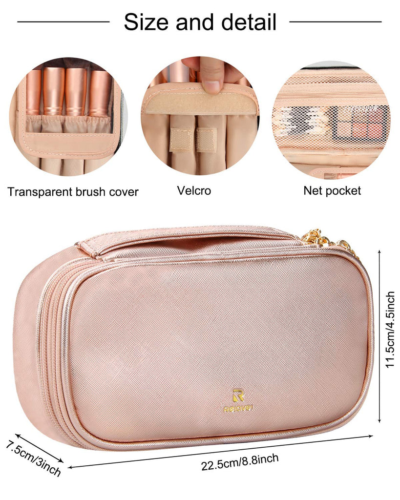 Toiletry Travel Bag with Rose Gold Hardware - MsLovely