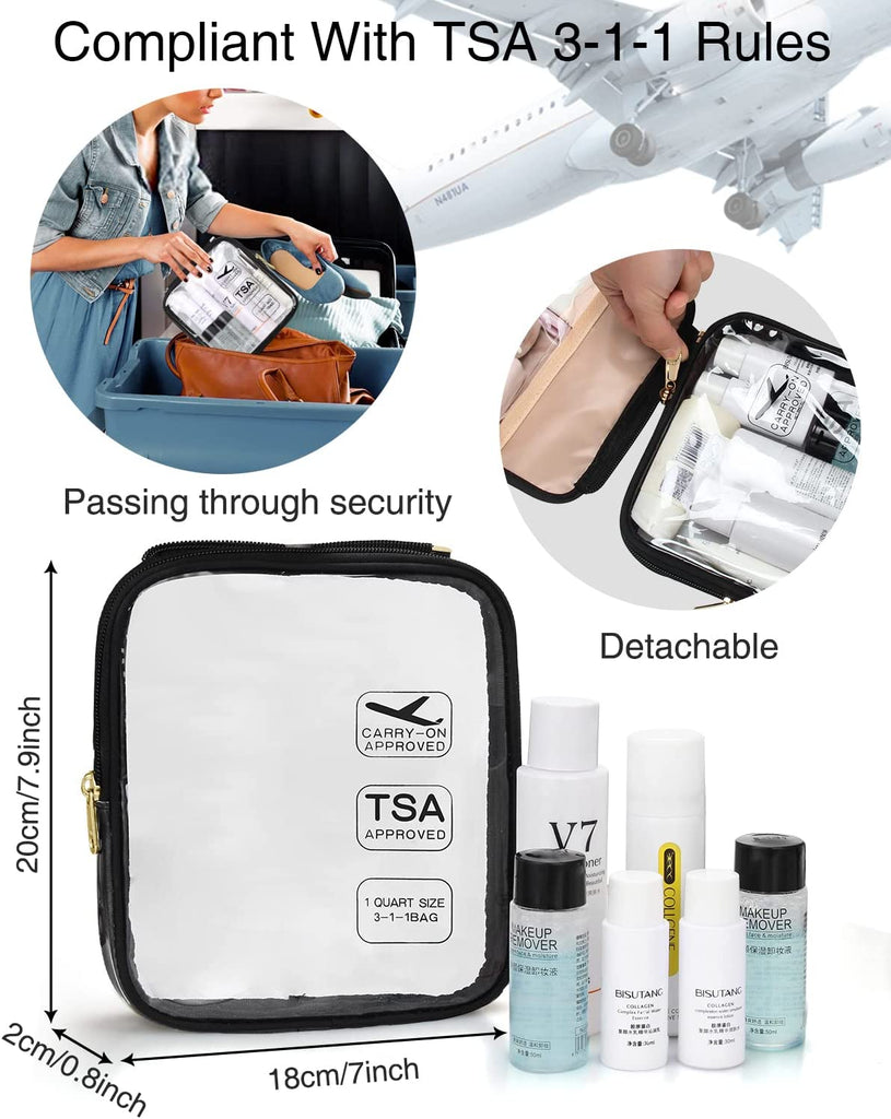 Travel Toiletry Bag with Detachable TSA Approved