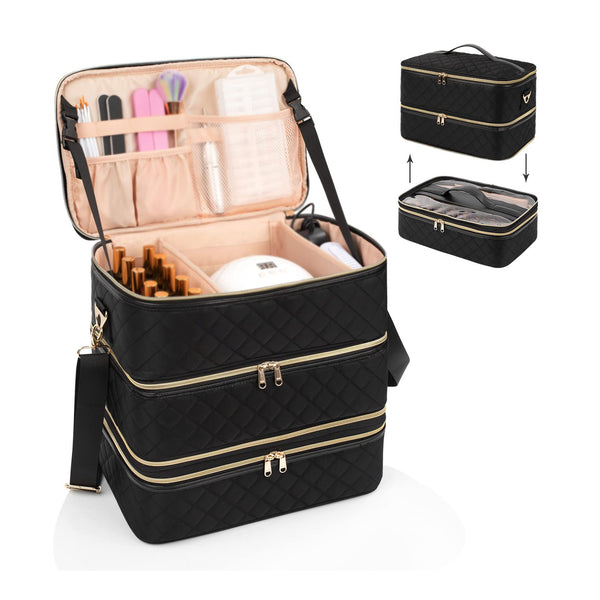 Makeup Vanity Case Portable Beauty Cosmetic Box Makeup Nail Art Case -  China Cosmetic Case and Makeup Organizer price | Made-in-China.com